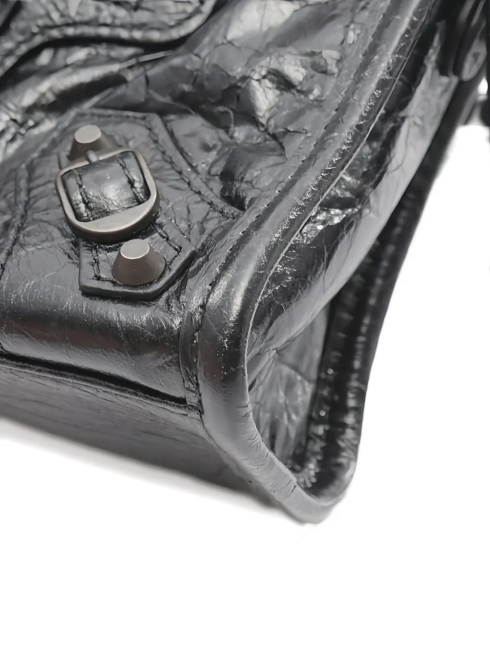 Pre-owned Balenciaga 2020s Nano Le City Handbag In Black