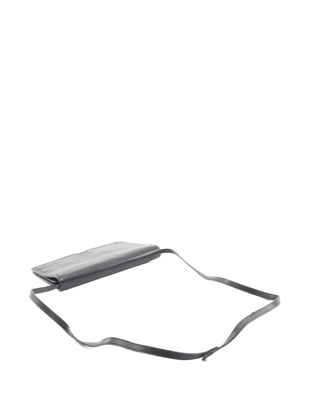 Pre-owned Dior 2000s Honeycomb Leather Clutch Bag In Black