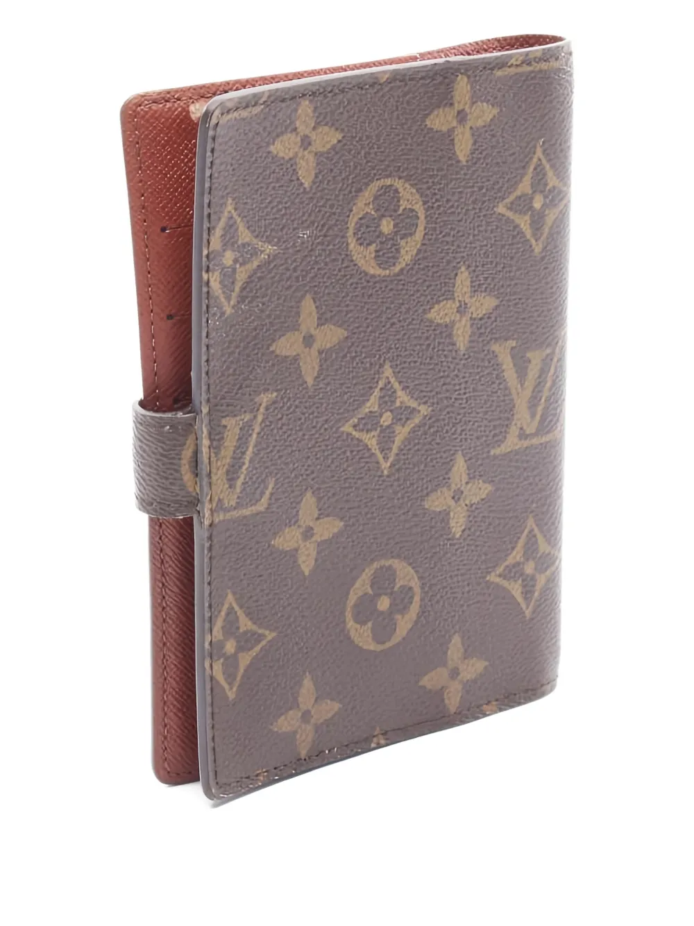 Pre-owned Louis Vuitton 2001 Agenda Pm Notebook Cover In Brown