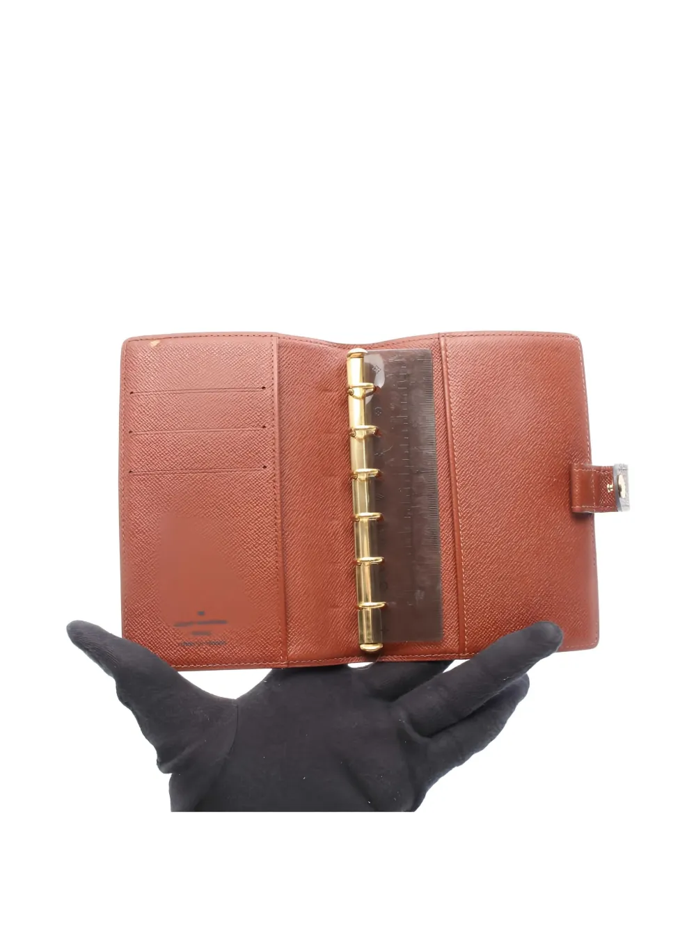 Pre-owned Louis Vuitton 2001 Agenda Pm Notebook Cover In Brown