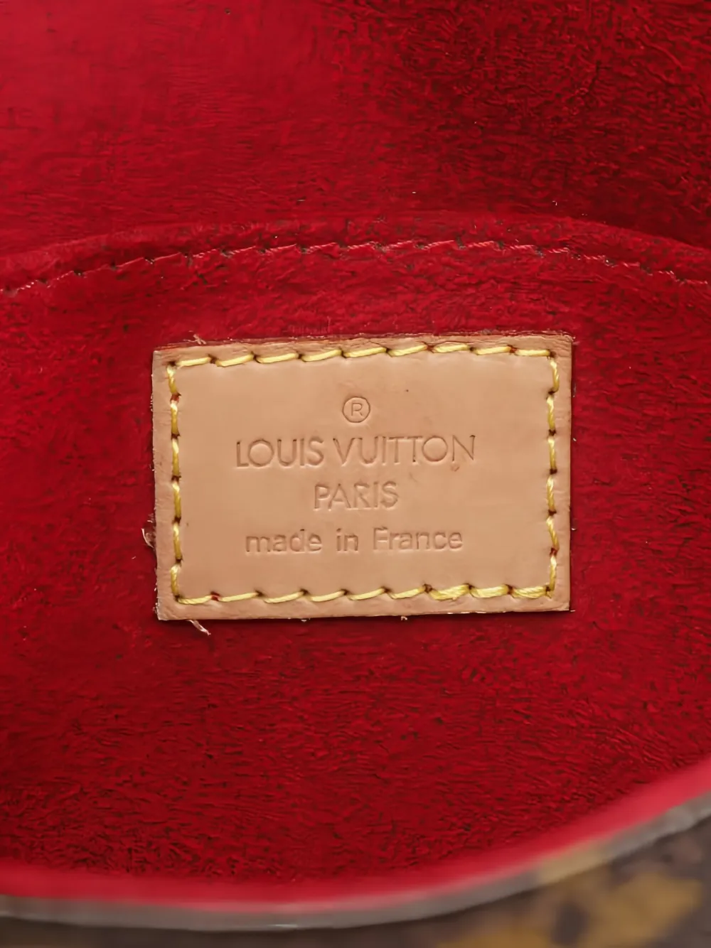 Pre-owned Louis Vuitton 2004 Tambourine Monogram Crossbody Bag In Brown