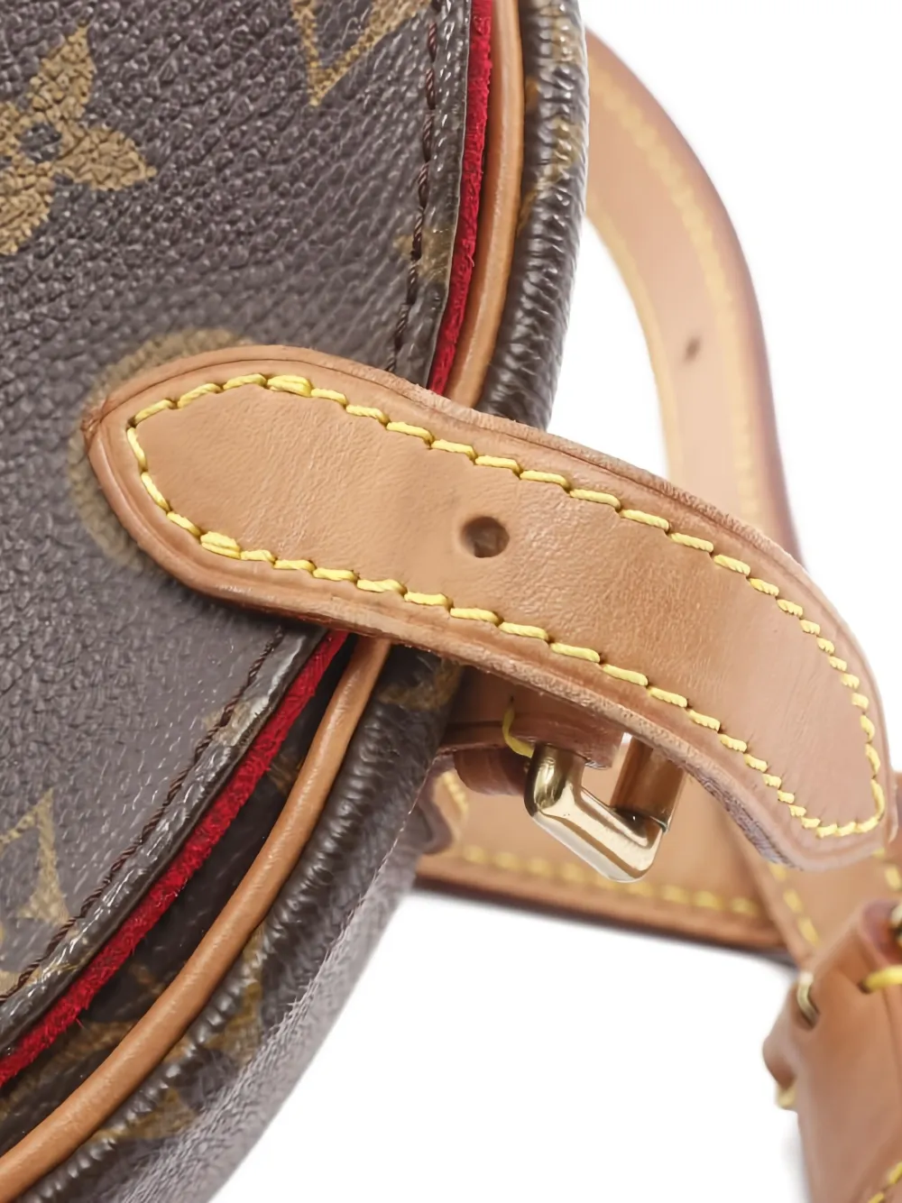 Pre-owned Louis Vuitton 2004 Tambourine Monogram Crossbody Bag In Brown