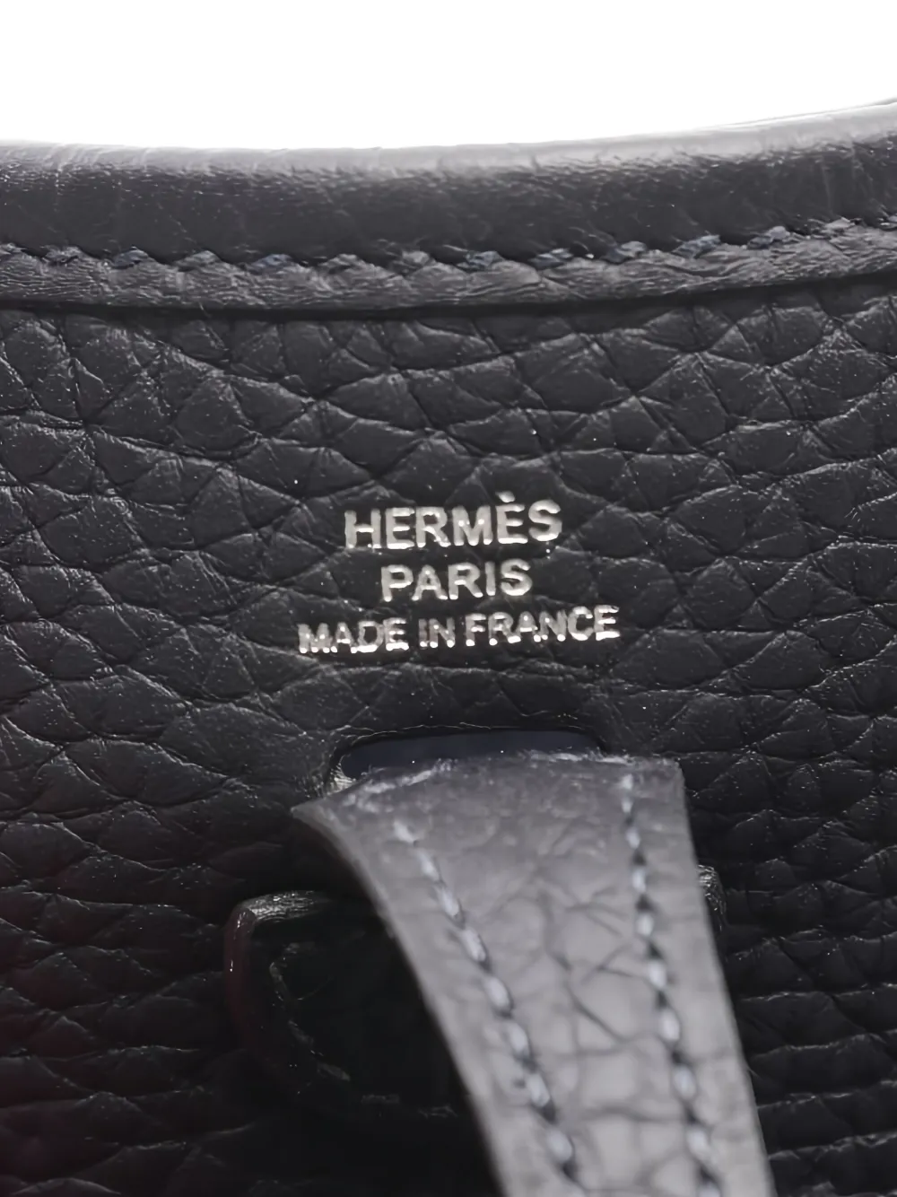 Pre-owned Hermes Evelyn Perforated Tpm Cross Body Bag In Blue