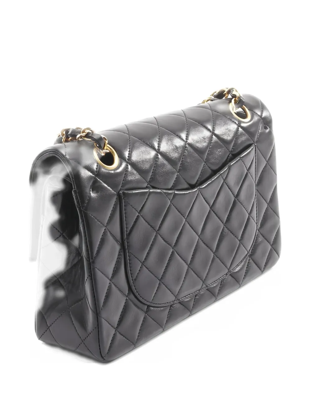 CHANEL Pre-owned 1997-1999 Matelassé W Flap Chain Shoulder Bag In Black