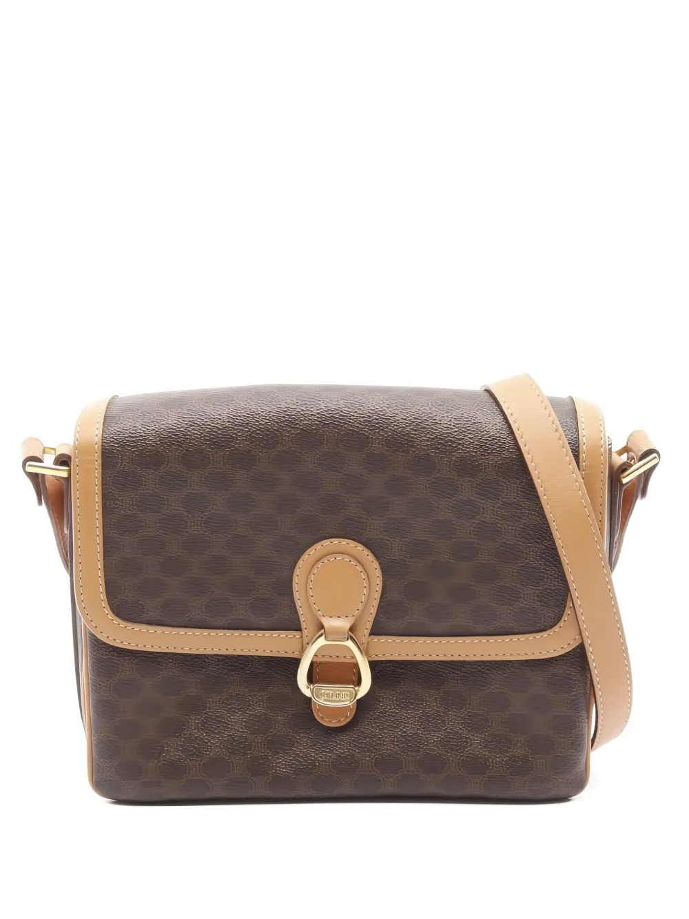 Celine Pre-Owned 2010s Macadam cross body bag | Brown | Image 1