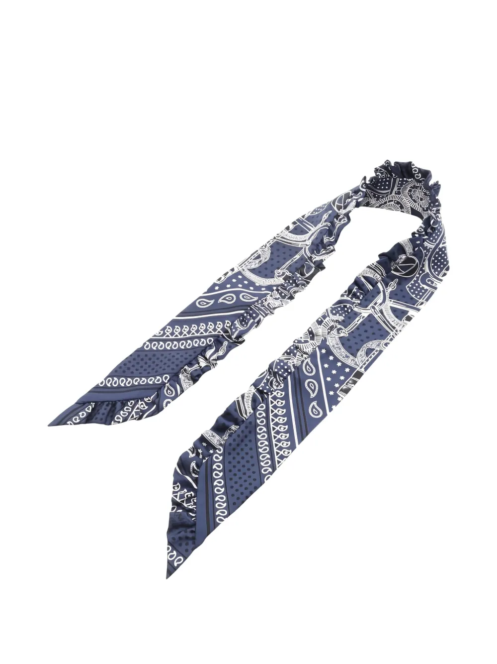 HERMES Pre-owned 2010s Eperon D'or Scarf In Blue