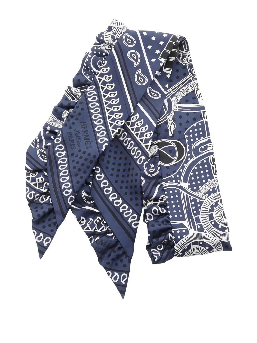 Hermès Pre-Owned 2010s Eperon d'Or scarf - ブルー Hermès Pre-Owned 2010s Eperon d'Or scarf - ブルー