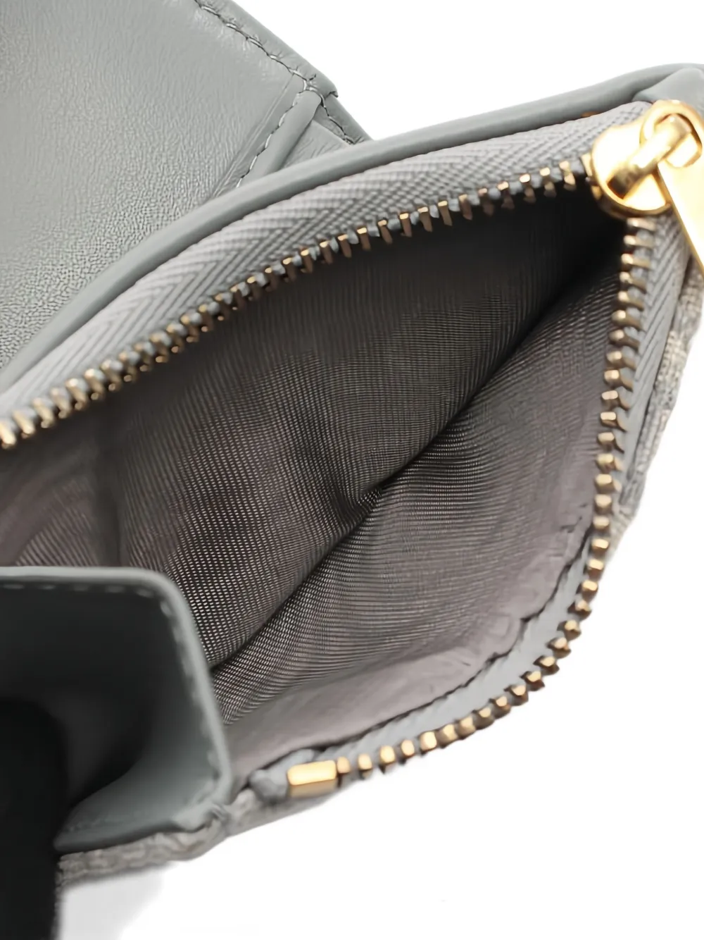 DIOR Pre-owned 2010s Saddle Oblique Tri‑fold Wallet In Gray