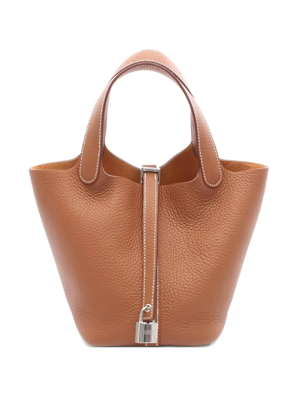 Hermès Pre-Owned 2025 Picotin Lock PM leather handbag - ブラウン Hermès Pre-Owned 2025 Picotin Lock PM leather handbag - ブラウン