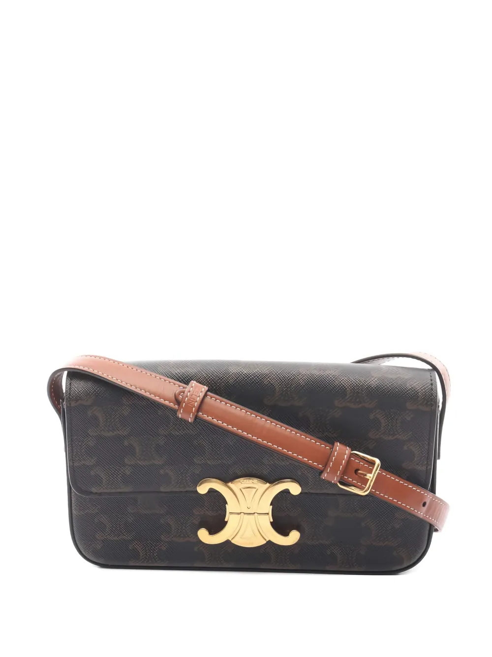 Celine Pre-Owned 2010s Claude Triomphe cross bod bag | Brown | Image 1