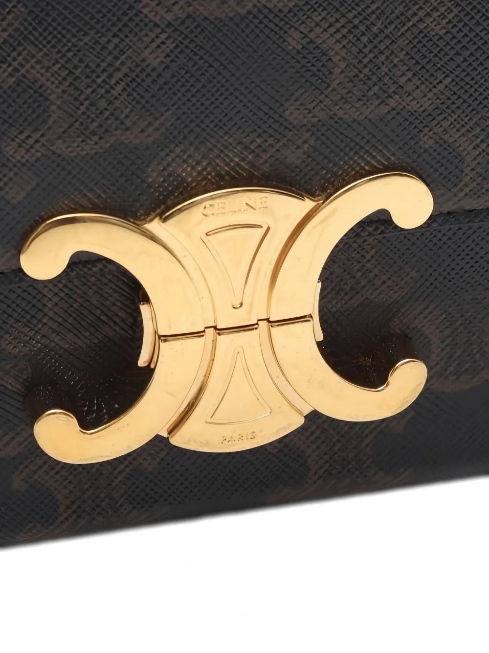 CELINE Pre-owned 2010s Claude Triomphe Cross Bod Bag In Brown