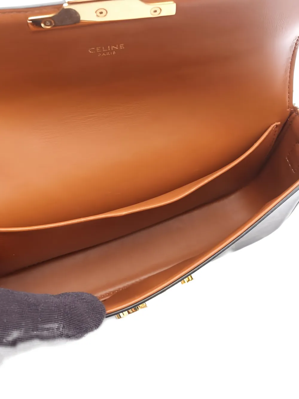 CELINE Pre-owned 2010s Claude Triomphe Cross Bod Bag In Brown