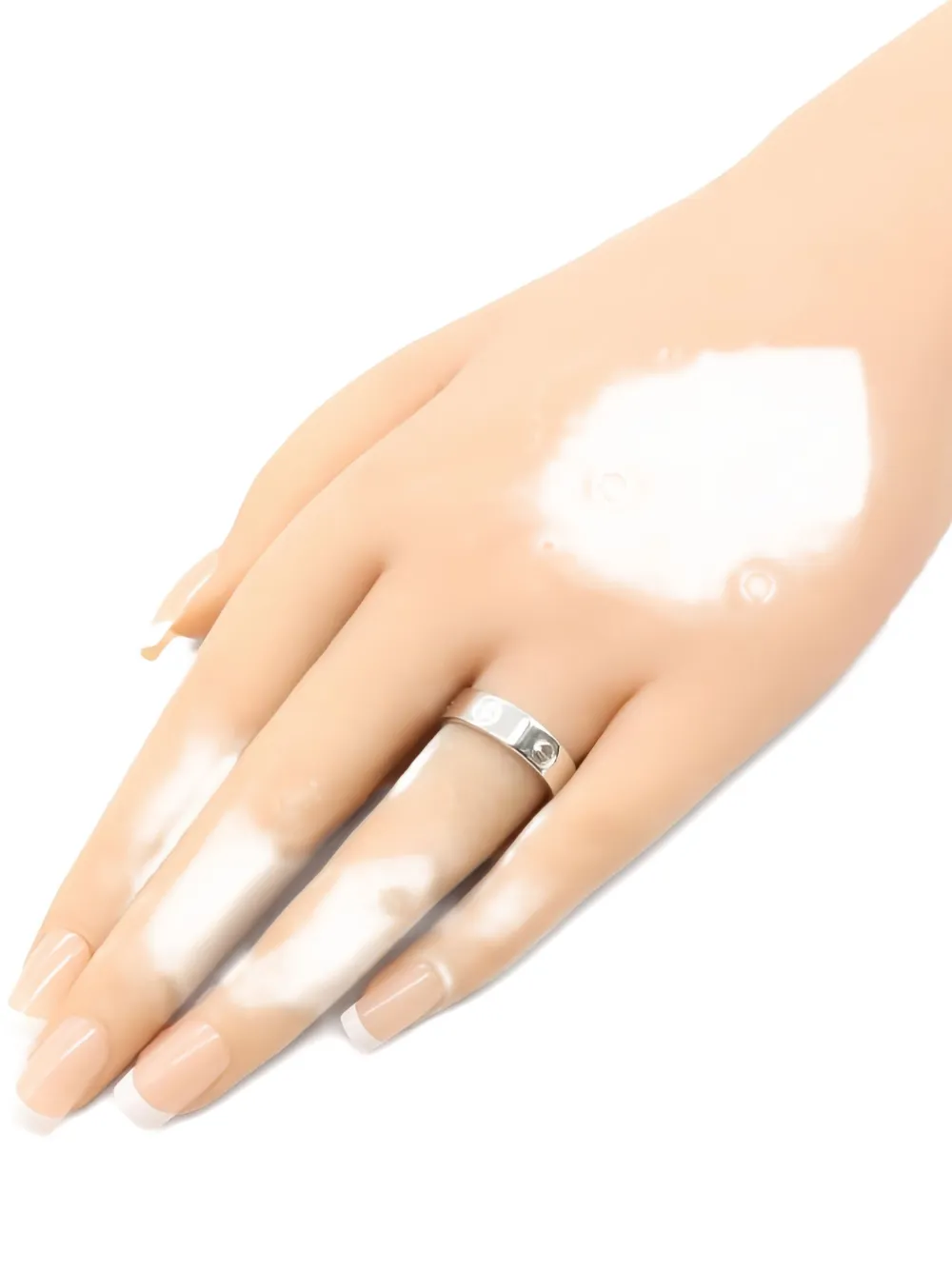 CARTIER Pre-owned 18k White Gold Love Ring In Silver