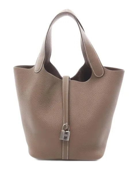 Hermès Pre-Owned 2019 Picotane lock leather tote bag