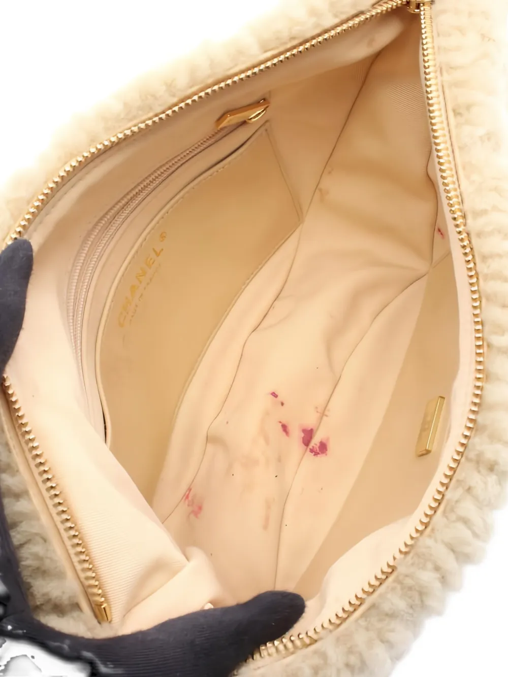 CHANEL Pre-owned 2021's Coco Mark Half Moon Chain Shoulder Bag In Neutral