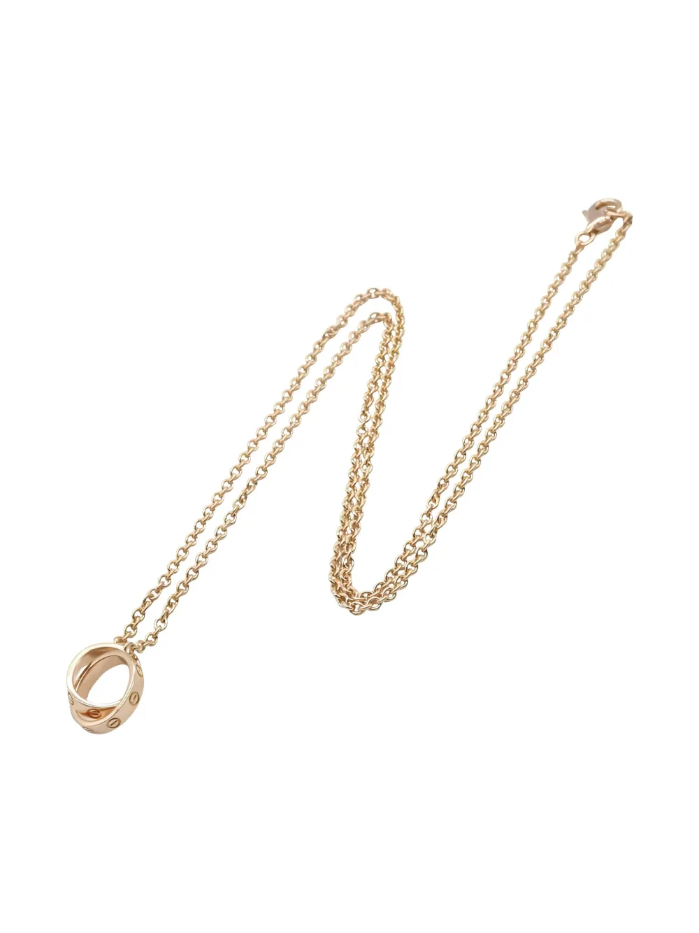 Cartier 2010s Baby Love rings necklace - ゴールドトーン