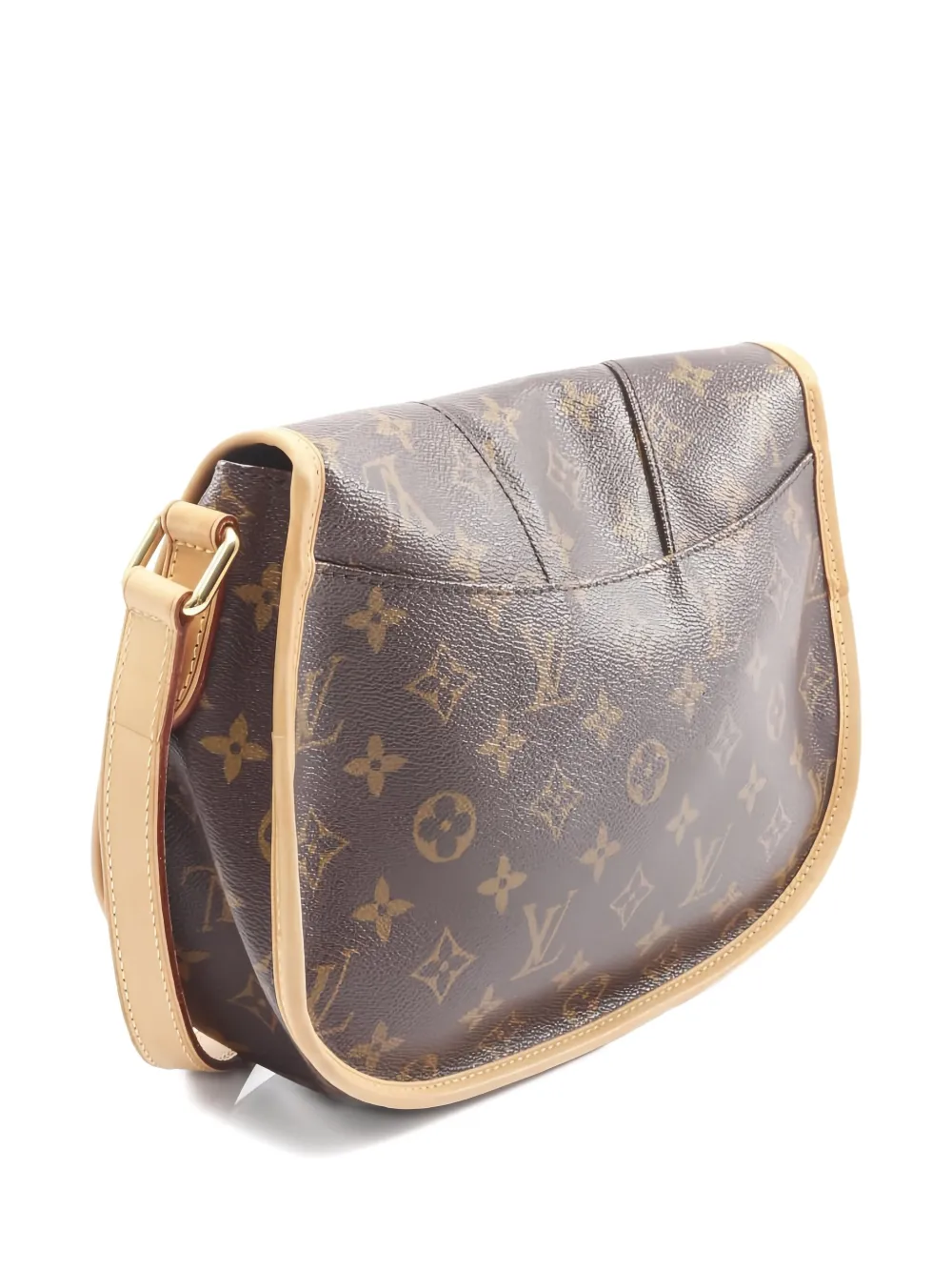 Pre-owned Louis Vuitton 2011 Menilmontant Monogram Pm Shoulder Bag In Brown