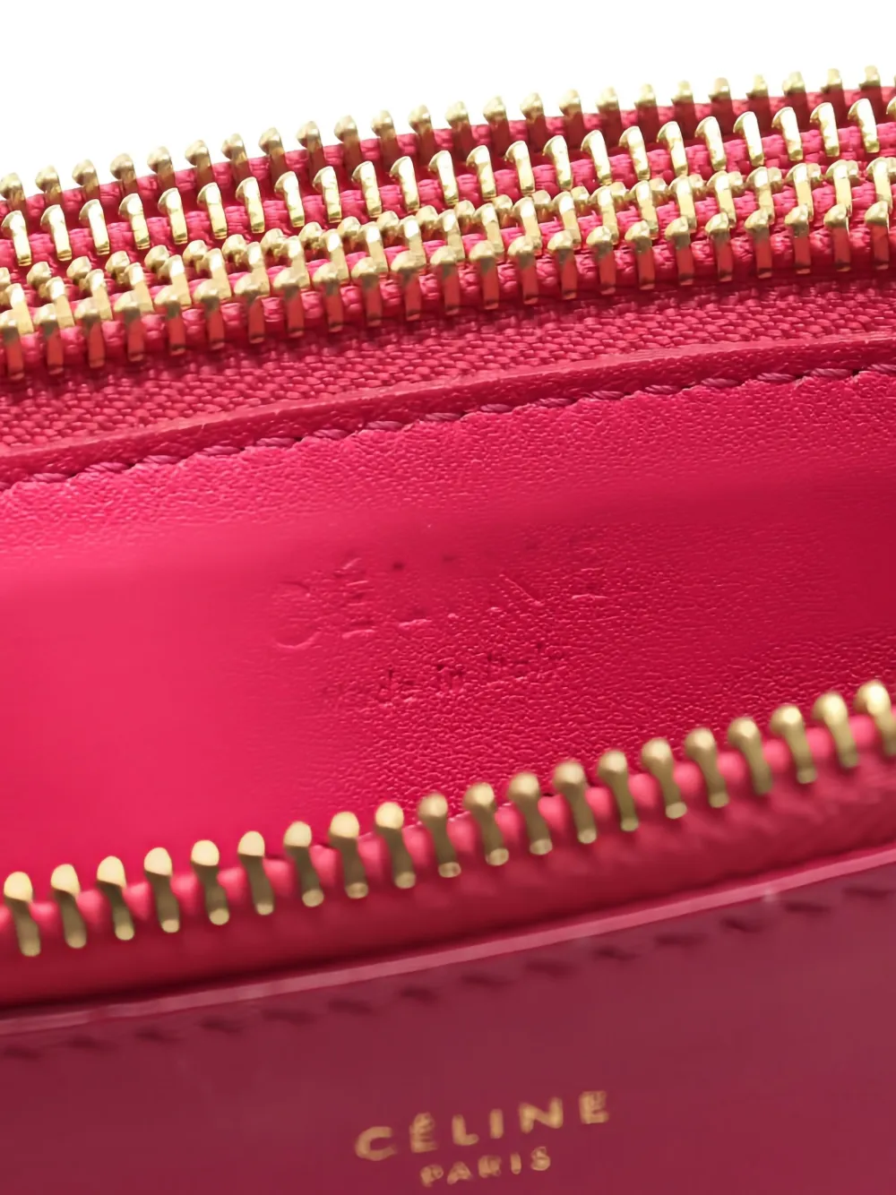 CELINE Pre-owned 2000s Trio Small Leather Shoulder Bag In Pink