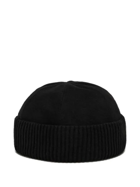 Giorgio Armani ribbed-trim beanie hat