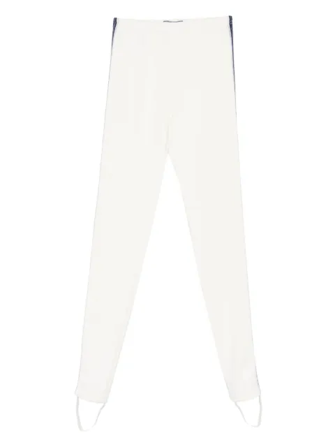 Prada stirrup-detail stripe leggings