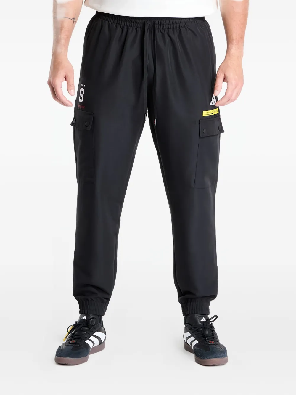 Adidas Originals X Footshop X Sparta Logo-detailed Trousers In Multi