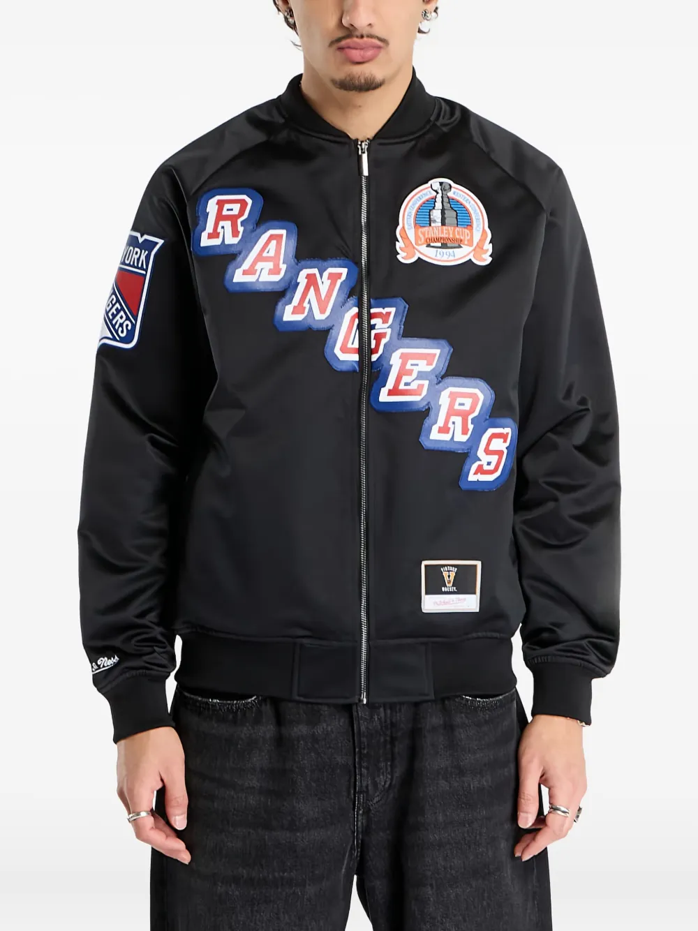 Mitchell & Ness Mark Messier Rangers Maxxed Out Jacket In Black