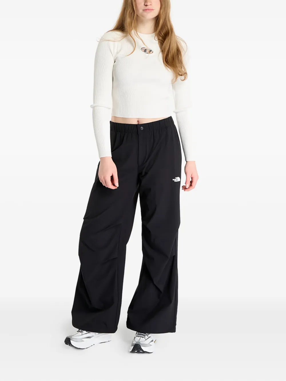 The North Face logo trousers - Zwart