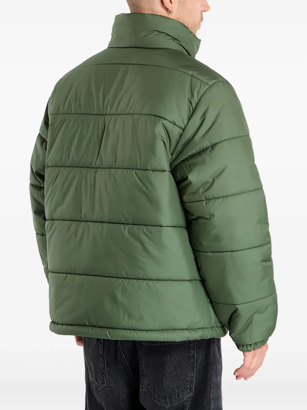 Vans Hillgate Zip-up Puffer Jacket In Green