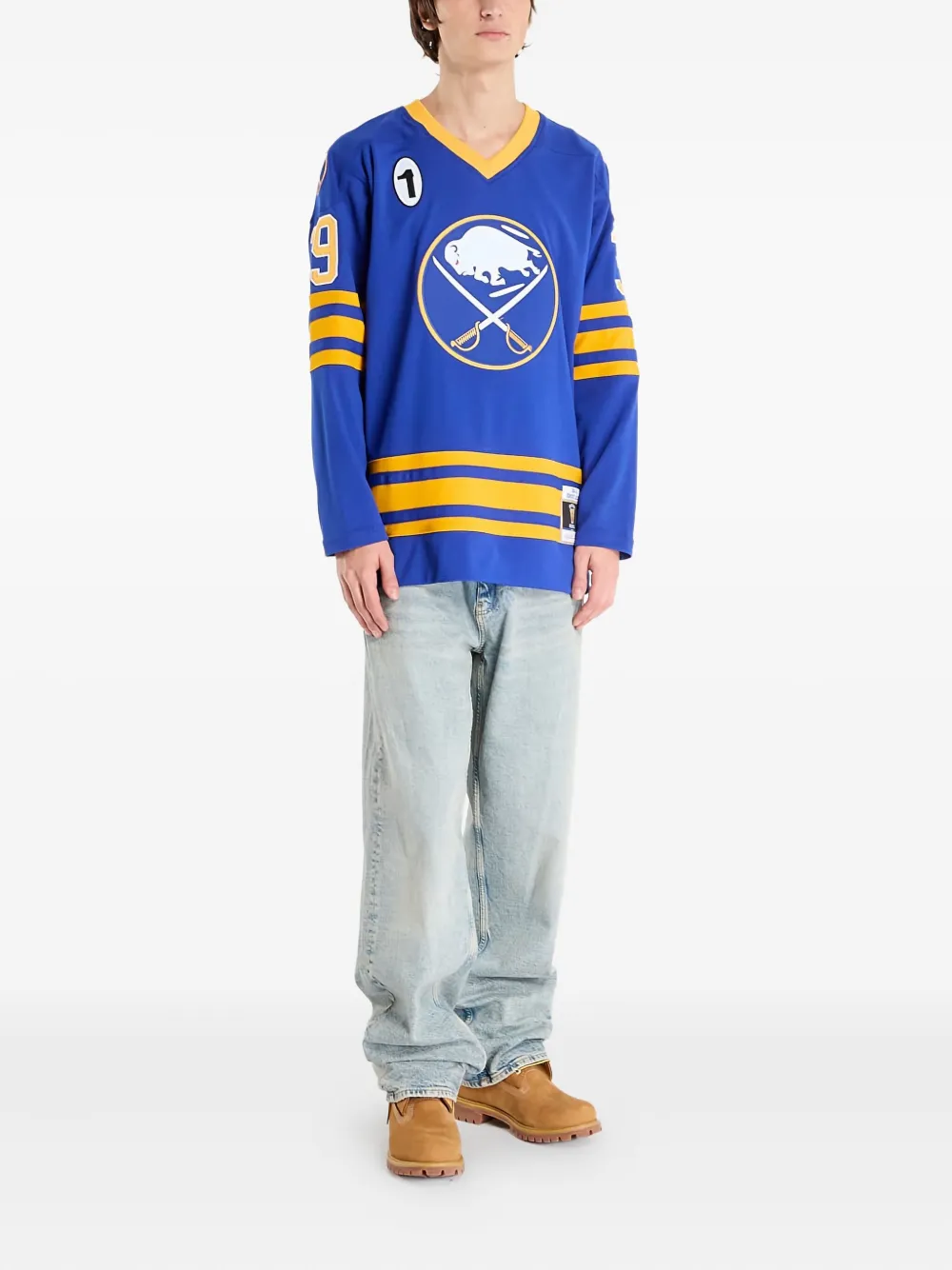 Mitchell & Ness Dominik Hasek Buffalo Sabres T-shirt - Blauw