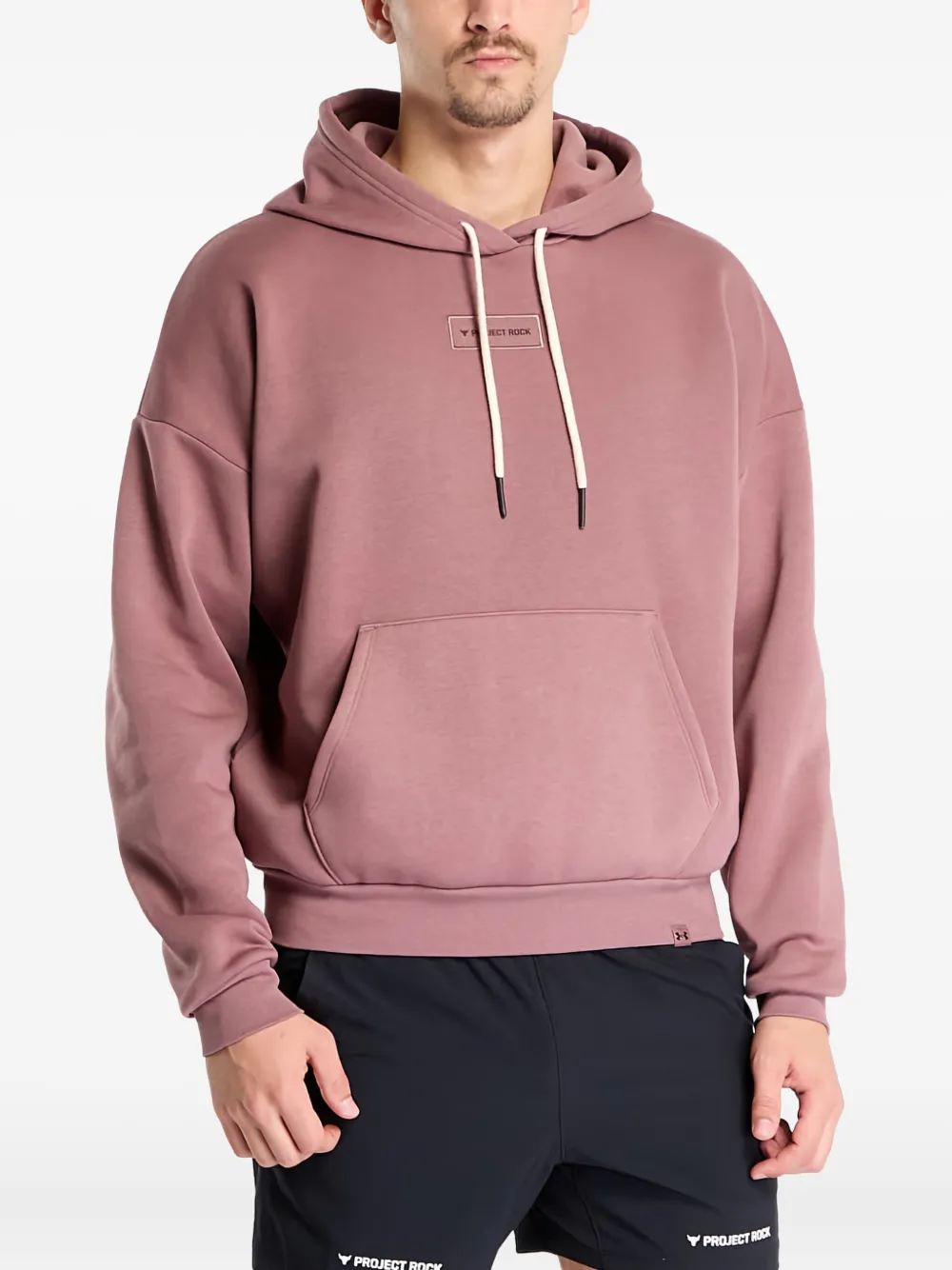 Under Armour Project Rock Icon Hoodie In Pink