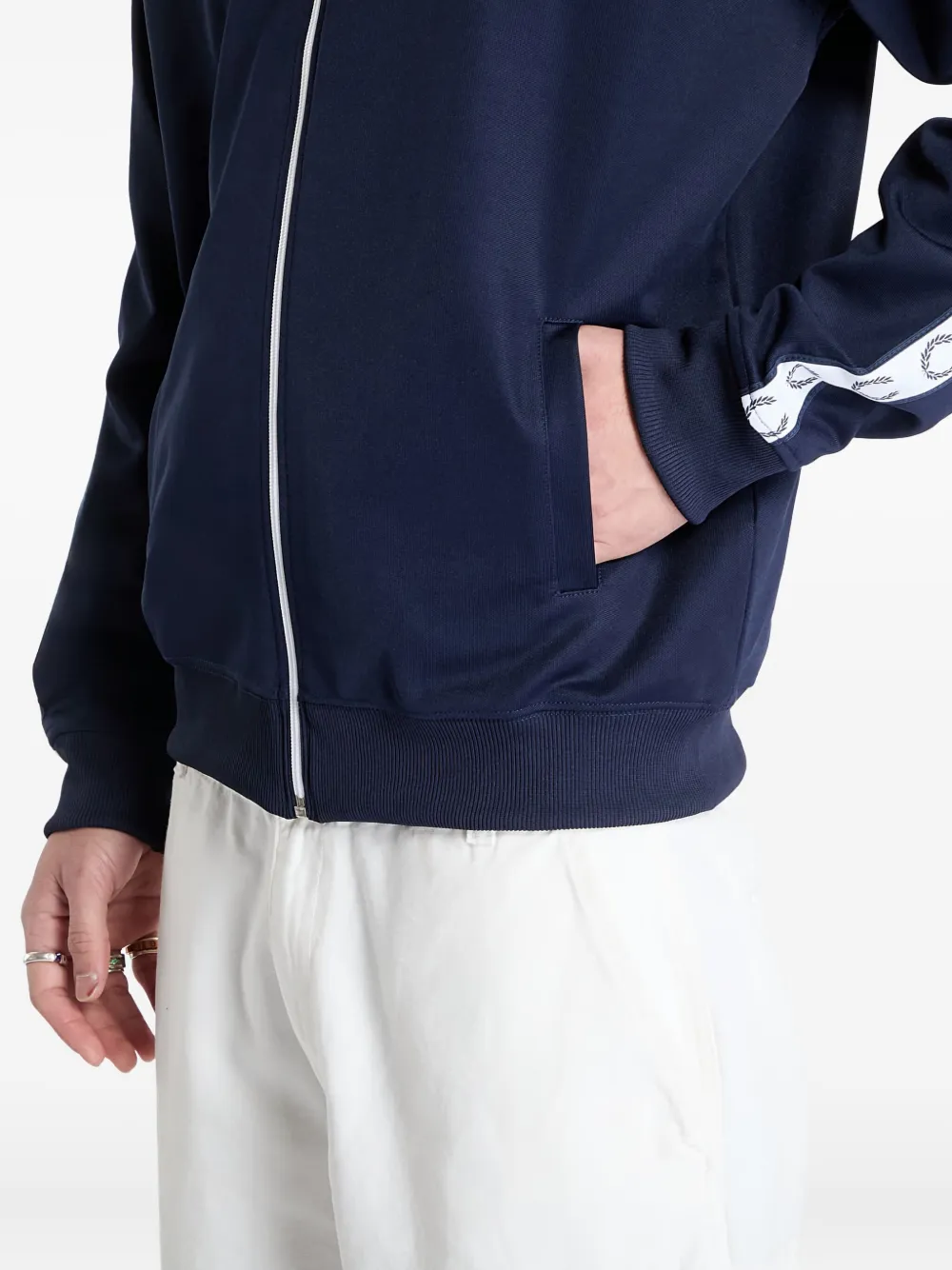 Fred Perry Trainingsjack met logoband Blauw