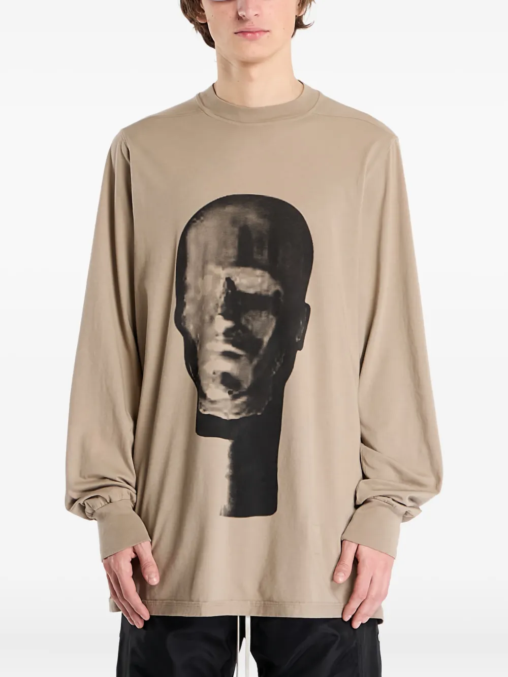 Rick Owens DRKSHDW Jumbo graphic longssleeve T-shirt - ニュートラル Rick Owens DRKSHDW Jumbo graphic longssleeve T-shirt - ニュートラル