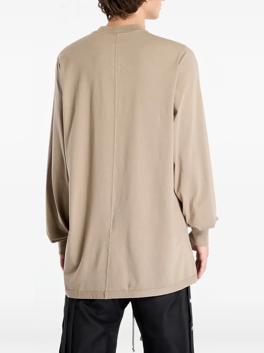 Rick Owens DRKSHDW Jumbo T-shirt met lange mouwen en grafische print Beige
