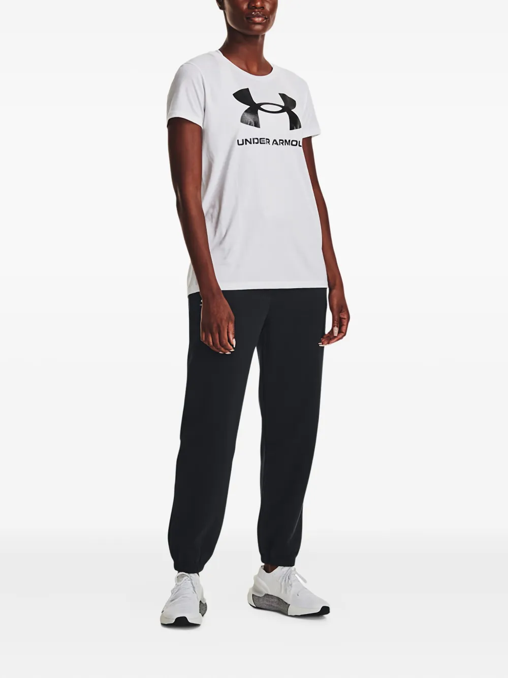 Under Armour Logo Track Pants In Black