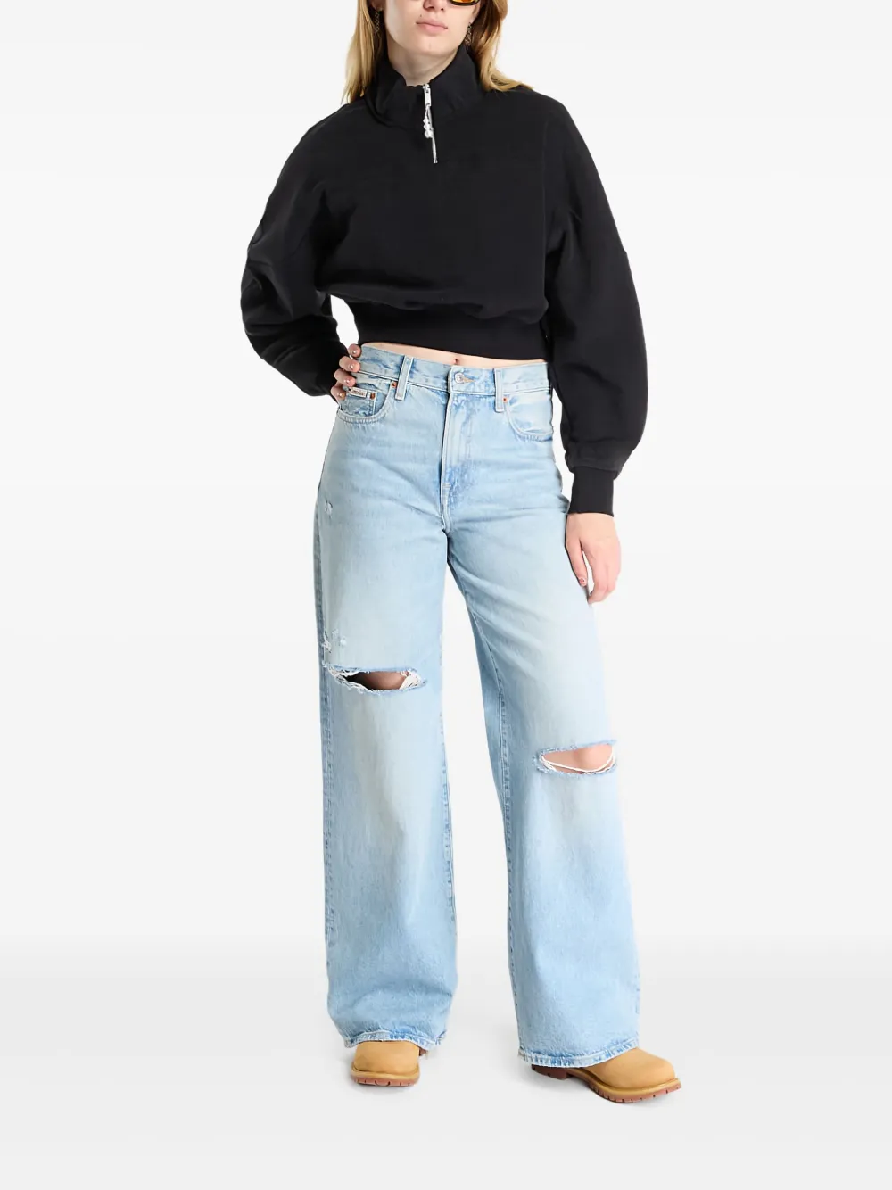 Jordan quarter-zip flight fleece top | Sweaters | Image 2