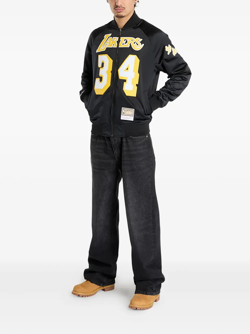 Mitchell & Ness NBA Los Angeles Lakers Shaquille O'Neal bomber jacket | Bomber Jackets | Image 2