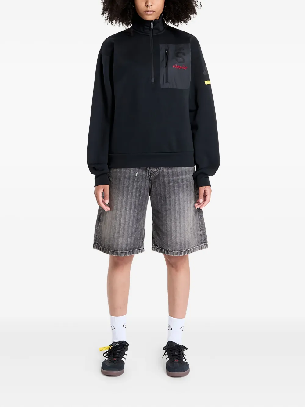 Adidas Originals X Footshop X Sparta Logo-print Sweatshirt In Blue