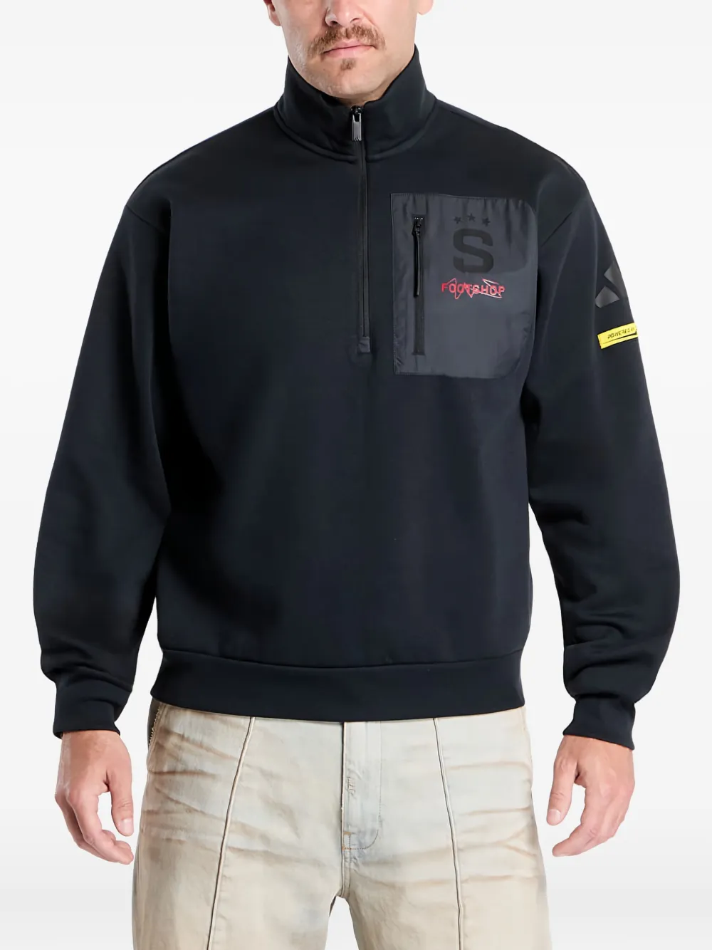 Adidas Originals X Footshop X Sparta Logo-print Sweatshirt In Blue