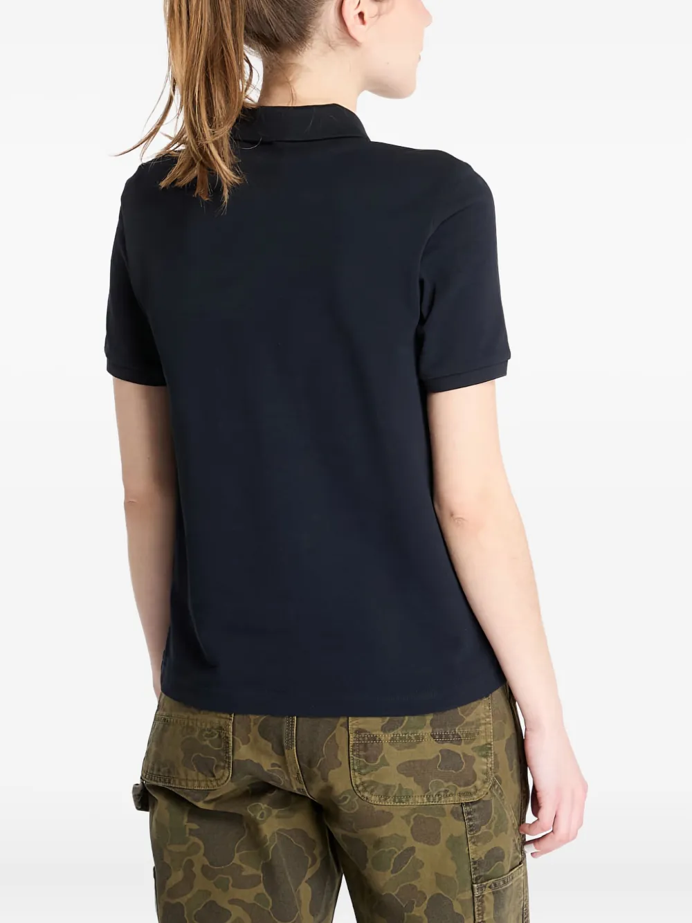 Fred Perry Logo-embroidered Polo Top In Blue