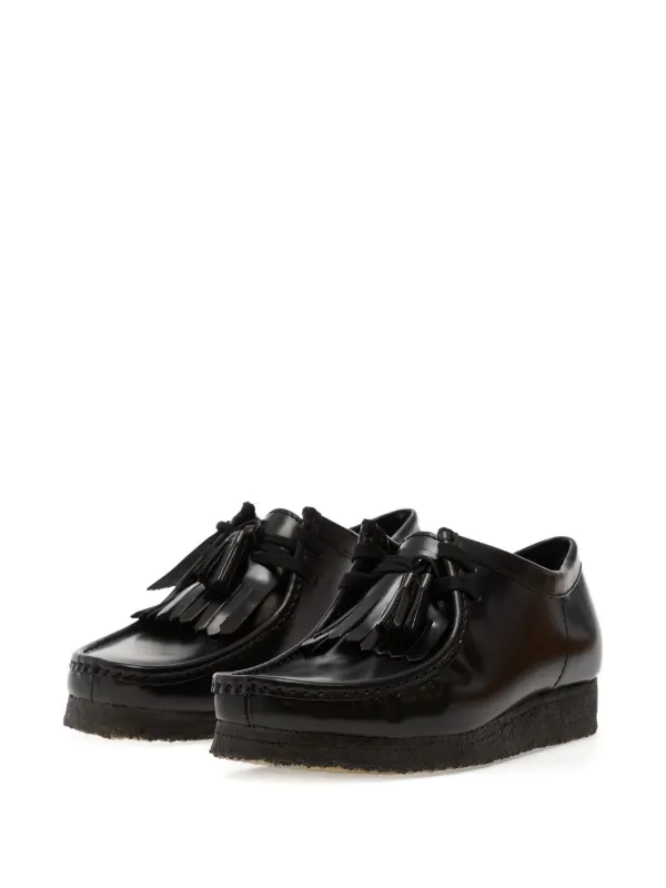 Clarks Wallabee Derby Shoes | Black | FARFETCH ZA