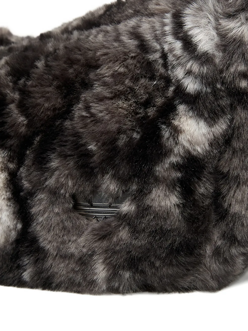 Adidas Originals Small Faux-fur Shoulder Bag In Black