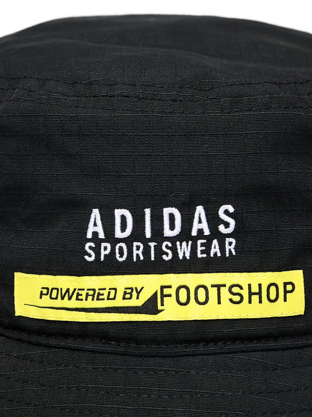 Adidas Originals X Footshop X Sparta Logo-patch Bucket Hat In Black
