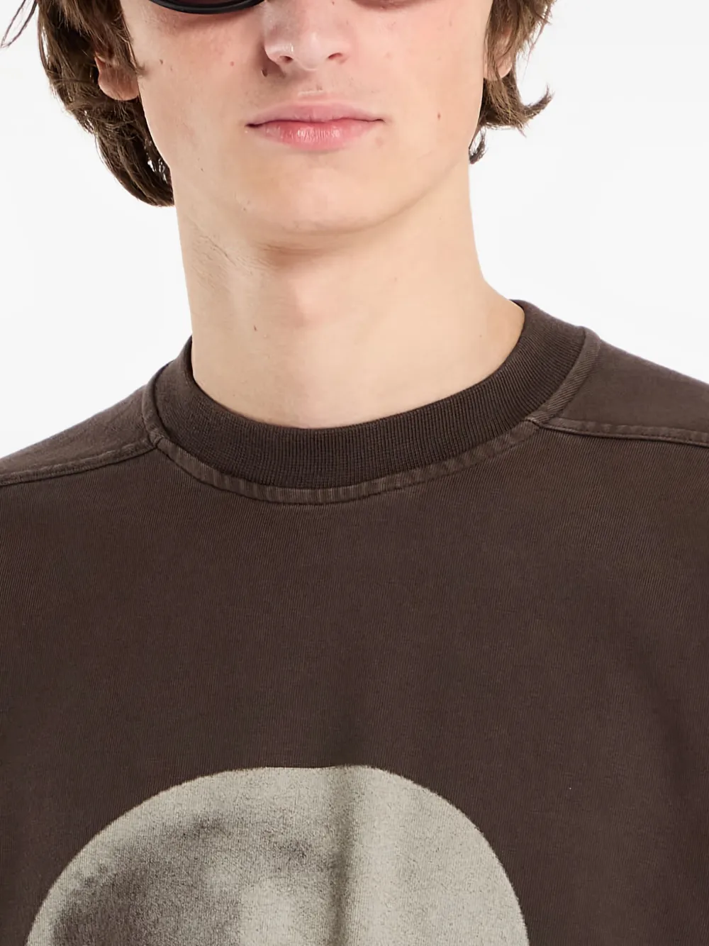 Rick Owens Drkshdw Jumbo T-shirt In Brown