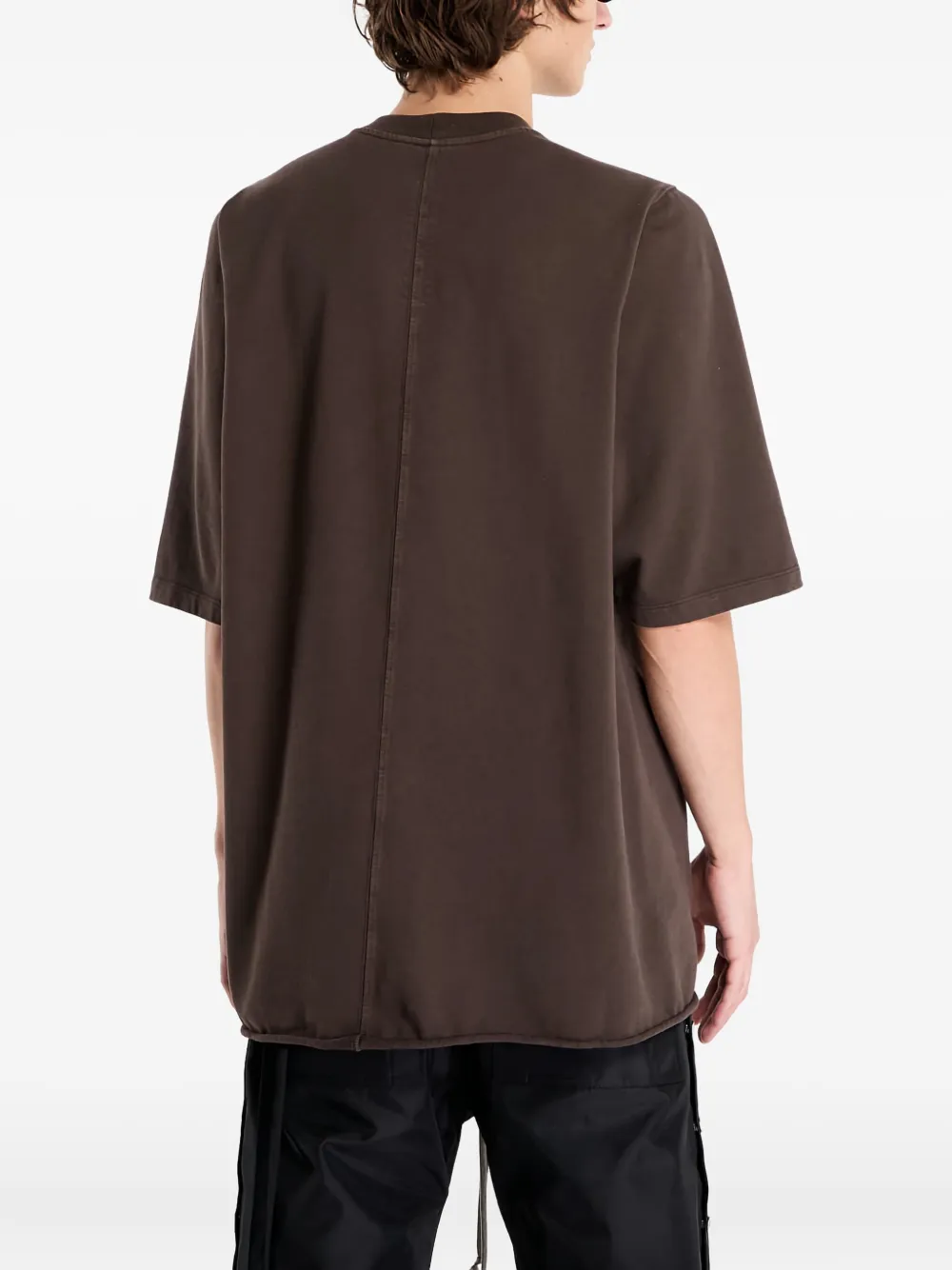 Rick Owens Drkshdw Jumbo T-shirt In Brown