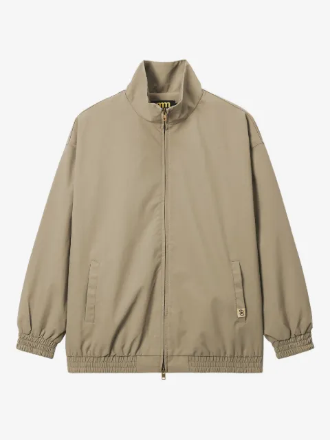 Mini Cream zip-fastening high-neck jacket