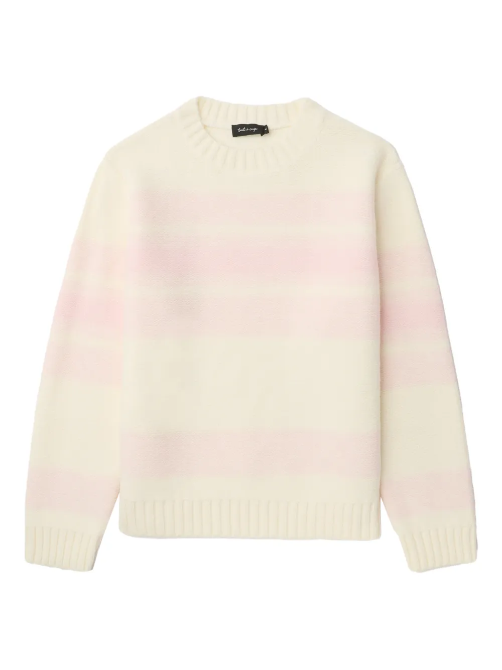 tout a coup Maglione girocollo a righe - Toni neutri