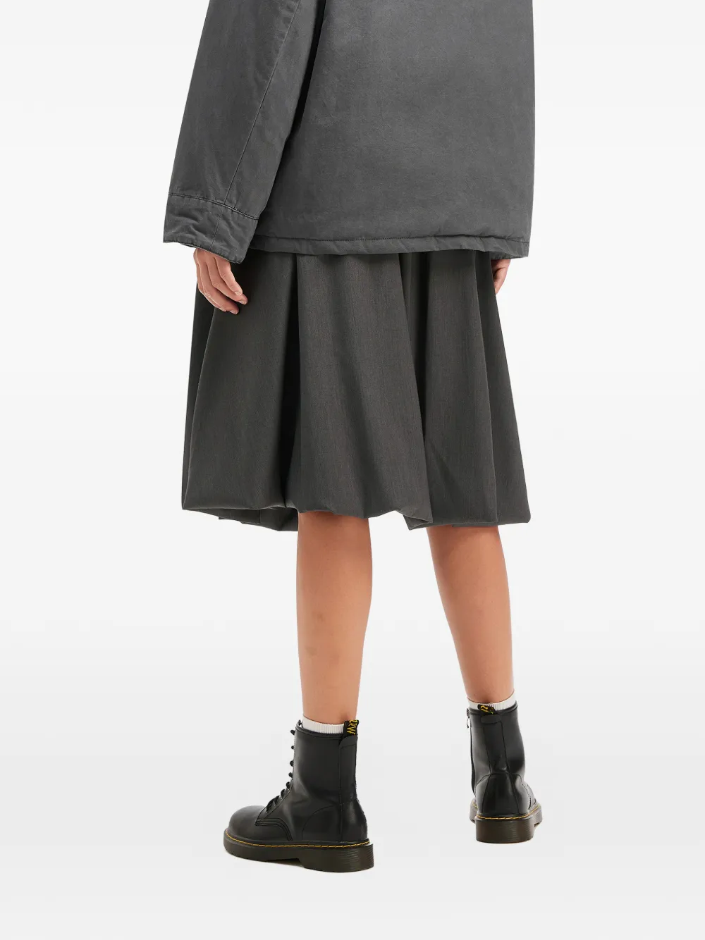 tout a coup Gesmockte midi-rok Grijs