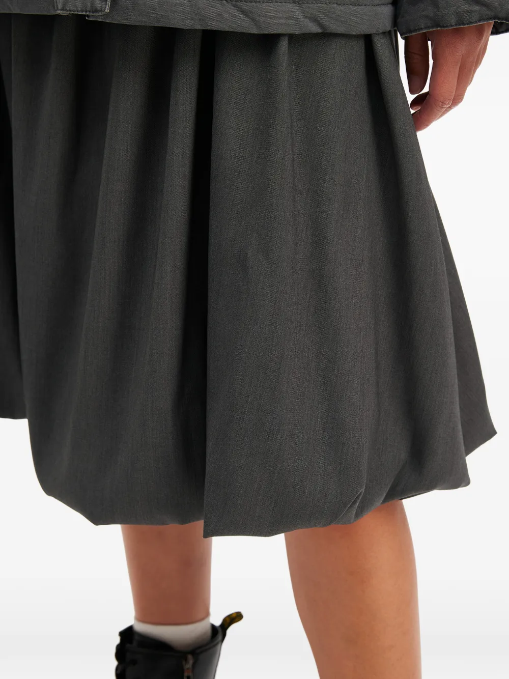 tout a coup Gesmockte midi-rok Grijs