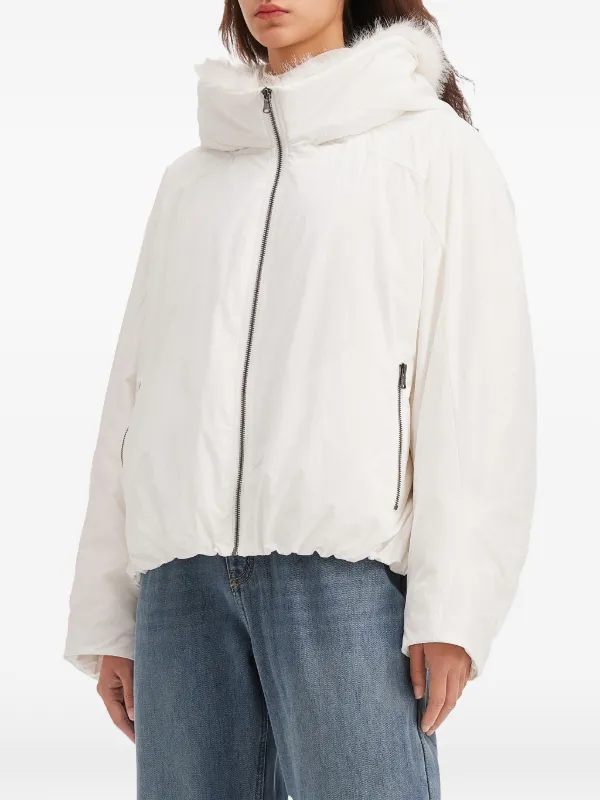 Tout a Coup faux-fur Hooded Jacket | Neutrals | FARFETCH
