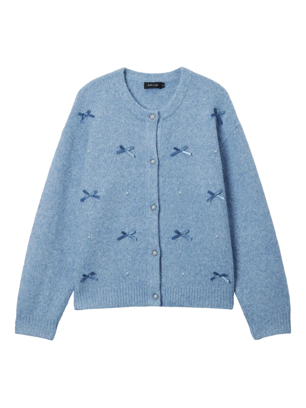 tout a coup Cardigan con fiocco - Blu
